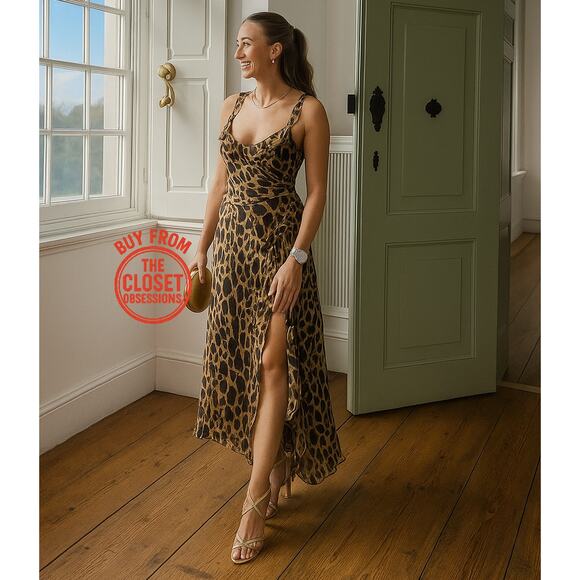 RARE!!! ZARA VIRAL DRESS!!! Printed Midi Dress NWT LAST ONE!!! - Picture 3 of 16